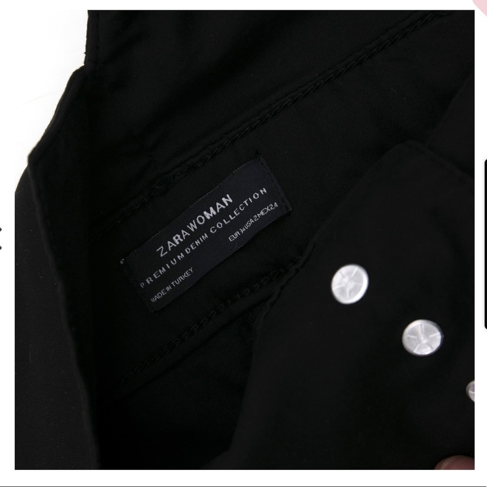 Zara High Waisted Black Trousers - Picture 4 of 7